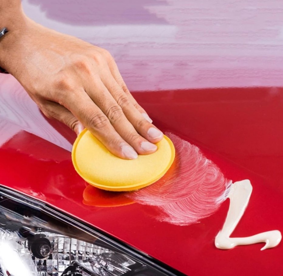 Mút Xốp, Bọt Biển Đánh Bóng Sơn Xe Ô Tô, Xe Máy Cao Cấp Hình Tròn, Đường Kính 10cm