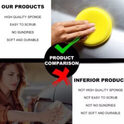 Mút Xốp, Bọt Biển Đánh Bóng Sơn Xe Ô Tô, Xe Máy Cao Cấp Hình Tròn, Đường Kính 10cm