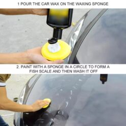 Mút Xốp, Bọt Biển Đánh Bóng Sơn Xe Ô Tô, Xe Máy Cao Cấp Hình Tròn, Đường Kính 10cm