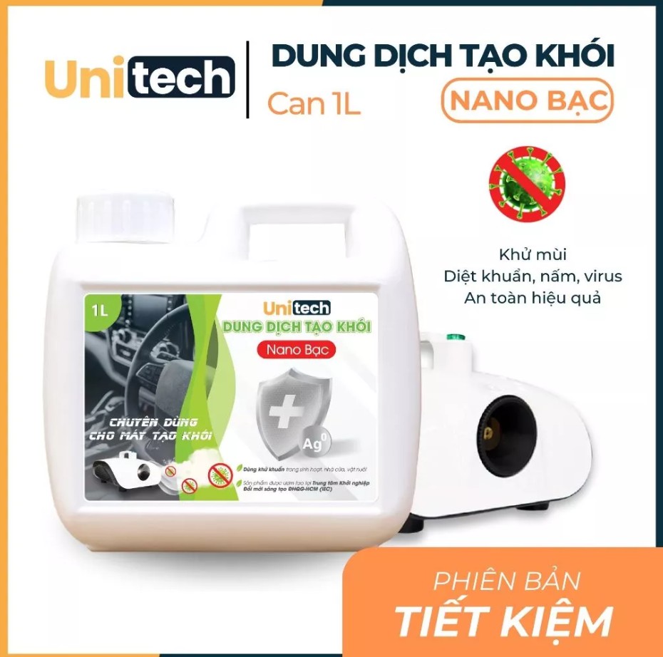 Nano Bạc Tạo Khói Khử Khuẩn Unitech – Giải pháp khử mùi, diệt khuẩn toàn diện cho ô tô, nhà cửa