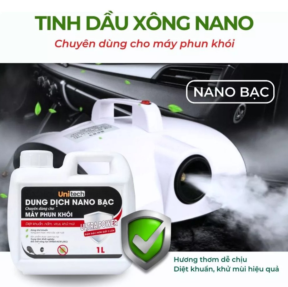 Nano Bạc Tạo Khói Khử Khuẩn Unitech – Giải pháp khử mùi, diệt khuẩn toàn diện cho ô tô, nhà cửa