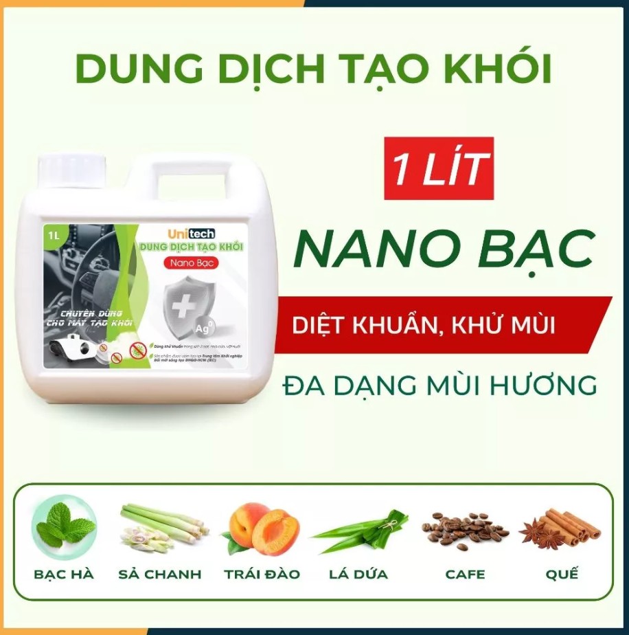 Nano Bạc Tạo Khói Khử Khuẩn Unitech – Giải pháp khử mùi, diệt khuẩn toàn diện cho ô tô, nhà cửa