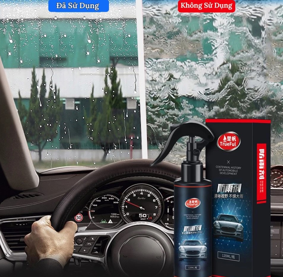 Nano Phủ Kính Chống Bám Nước Mưa Thương Hiệu TrueFul 120ML