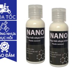Nano phục hồi nhựa nhám 50ml chai lớn, dung dịch làm mới và dưỡng nhựa đen ô tô, xe máy cũ