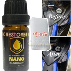 Nano Plastic Restorer 10ml – Phục Hồi & Dưỡng Nhựa Nhám Đen Cho Mọi Dòng Xe