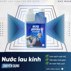 Nước Pha Rửa Kính Ô Tô Chuyên Dụng Đậm Đặc BUG WASH 1L – Pha Được 100 Lít Nước Rửa Kính