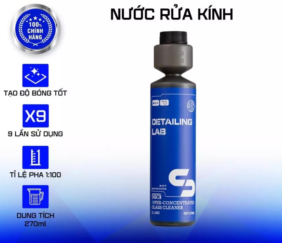 Nước Rửa Kính Chắn Gió Ô Tô SGCB 270ML – Làm Sạch, Tạo Bóng, Bảo Vệ Kính