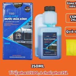 Nước Rửa Kính Lái Ô Tô Glass Cleaner 250ml, Dung Dịch Làm Sạch Kính Xe Đậm Đặc