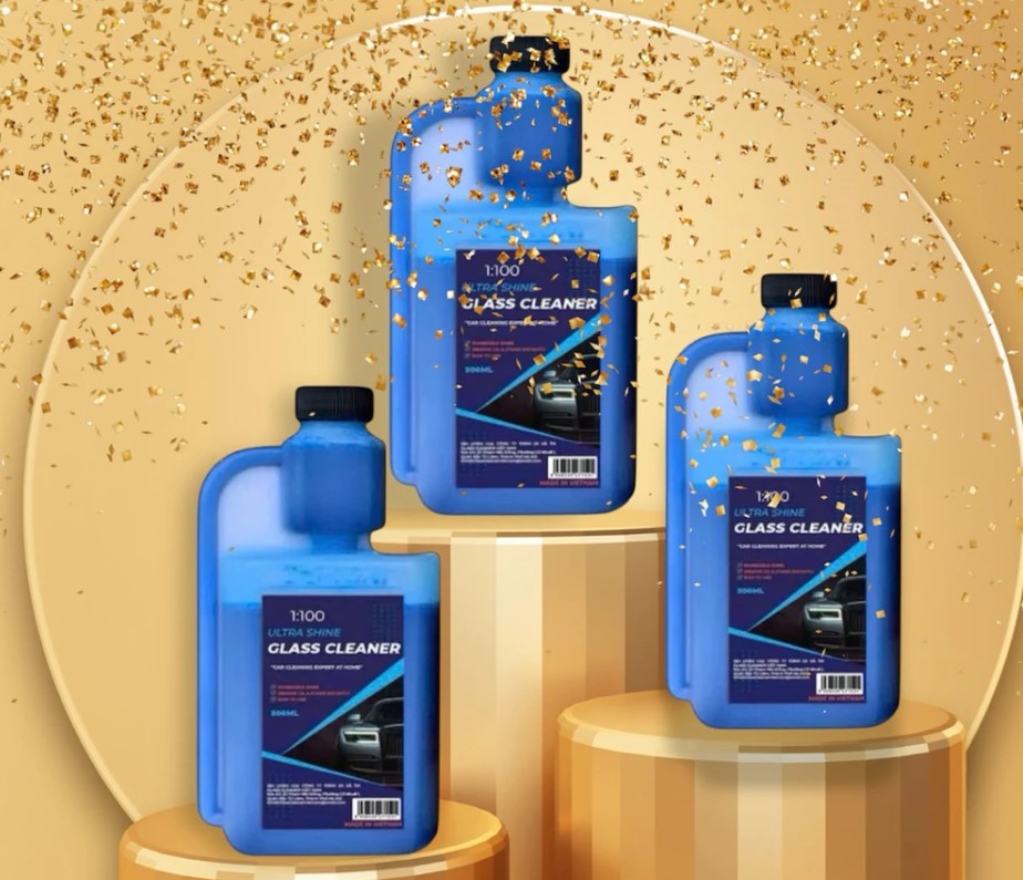 Nước Rửa Kính Lái Ô Tô Glass Cleaner 500ml Chống Bám Nước, An Toàn Cho Mọi Hành Trình