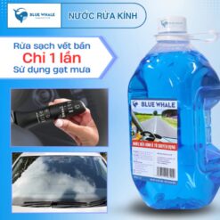 Nước Rửa Kính Ô Tô BlueWhale Đổ Trực Tiếp – Làm Sạch Tức Thì, Tạo Hiệu Ứng Lá Sen Chống Bám Nước