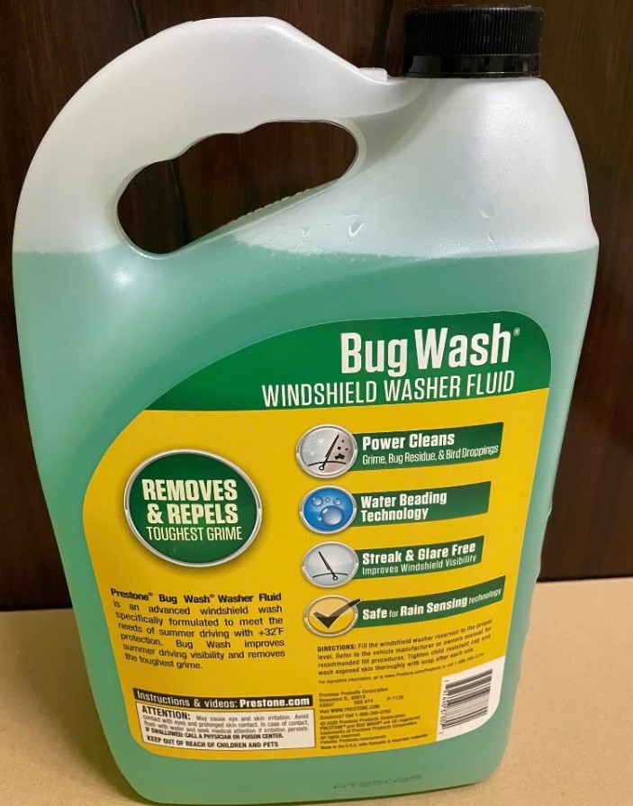 Nước Rửa Kính Ô Tô Cao Cấp Prestone Bug Wash (3.78L) – Nhập Khẩu Hoa Kỳ