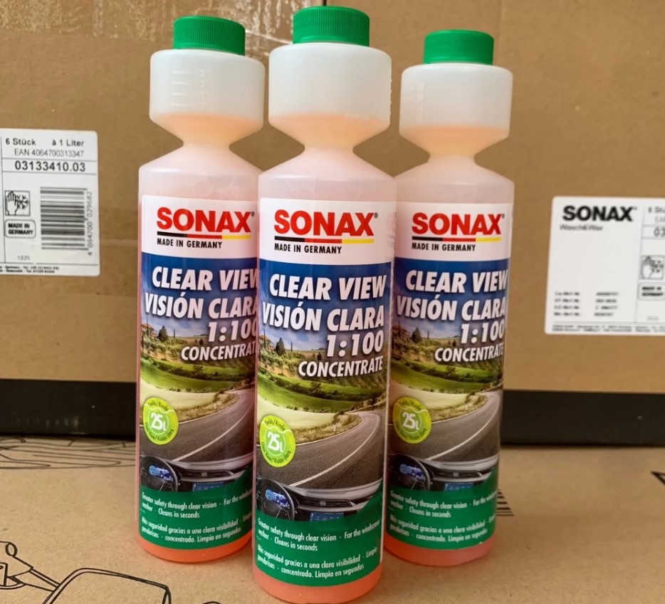 Nước Rửa Kính Ô Tô Cao Cấp SONAX Xtreme ClearView – Làm Sạch Nano, Bảo Vệ Kính Xe & Cao Su Gạt (250ml)