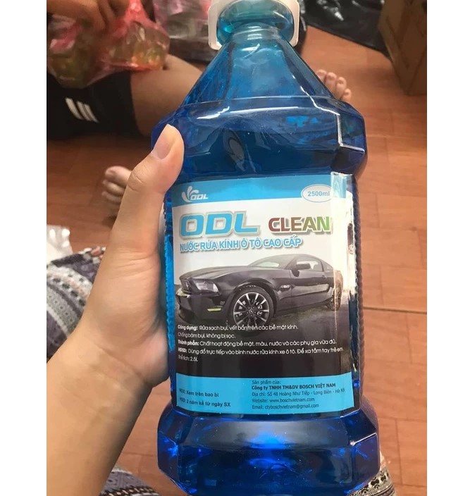 Nước rửa kính ô tô chính hãng ODL Clean, Dùng trực tiếp, không đóng cặn,Phù hợp mọi loại xe