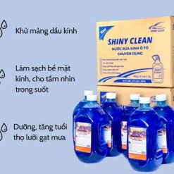 Nước Rửa Kính Ô Tô Chuyên Dụng SHINY CLEAN Đổ Trực Tiếp, Không Cần Pha, Làm Sạch Bảo Vệ Kính