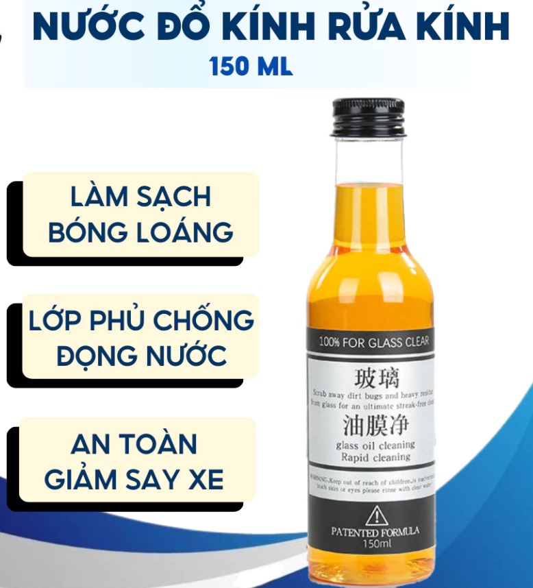 Nước Rửa Kính Ô Tô Đậm Đặc 9118 Xóa Màng Dầu, Không Đọng Vệt, Bảo Vệ Kính, Cần Gạt