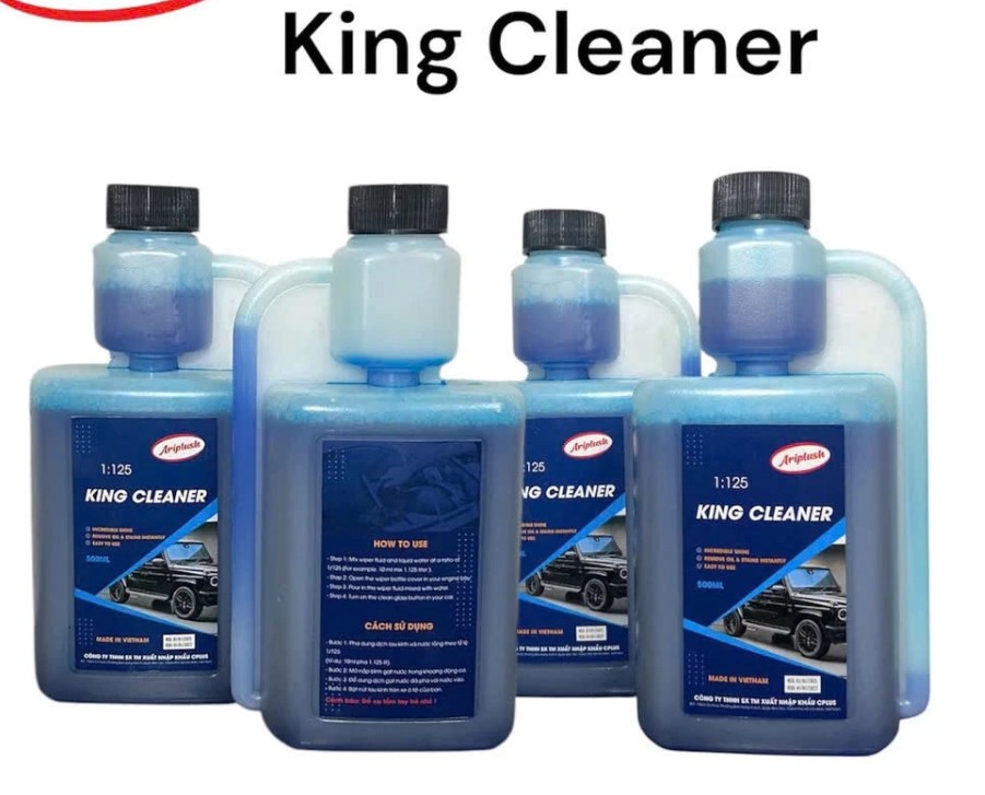 Nước Rửa Kính Ô Tô Đậm Đặc AriPlush 1:125 Chai 500ml - Làm Sạch Vết Ố, Tẩy Màng Dầu, Dưỡng Mềm Lưỡi Gạt Mưa