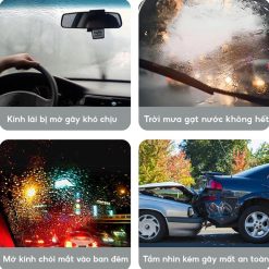 Nước rửa kính ô tô đậm đặc FOCAR làm sạch sâu, chống bám nước, chống xương mù, chống lóa