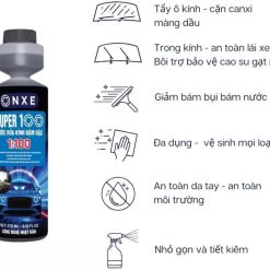Nước rửa kính ô tô đậm đặc Onxe SP100 làm sạch, tẩy cặn canxi và bảo vệ bề mặt kính xe