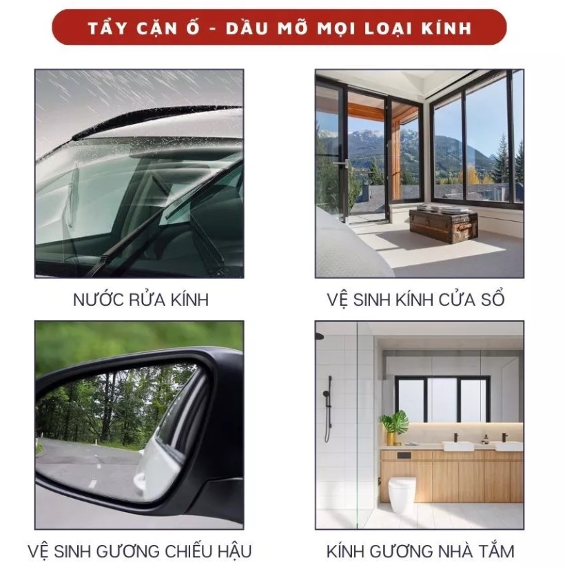 Nước rửa kính ô tô đậm đặc Onxe SP100 làm sạch, tẩy cặn canxi và bảo vệ bề mặt kính xe
