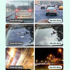 Nước Rửa Kính Ô Tô Đậm Đặc Tỉ Lệ 1:100 Chai 270ml Pha Được 27 Lít Nước, Không Hại Cao Su, Kính Trong