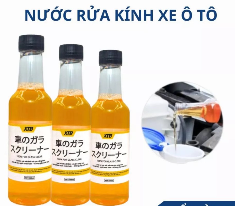Nước Rửa Kính Ô Tô Đậm Đặc XTB 9118 150ml Tẩy Ố, Làm Sáng Bóng Kính Xe