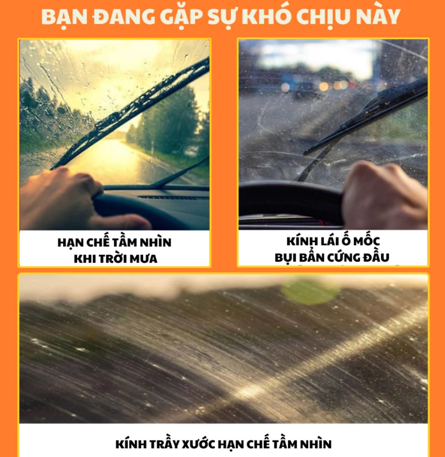 Nước Rửa Kính Ô Tô FOCAR – Làm Sạch Cực Sâu, Chống Mờ, Bảo Vệ Kính Xe Chuẩn ROHS