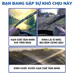 Nước Rửa Kính Ô Tô Pha Sẵn Ford Motorcraft 1L – Làm Sạch, Chống Ố Kính & Bảo Vệ Gạt Mưa Xe