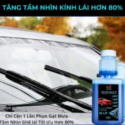 Nước Rửa Kính Ô Tô REX Glass Cleaner RX1020 250ml – Làm Sạch Kính, Ngăn Cặn Canxi, Dưỡng Gạt Mưa