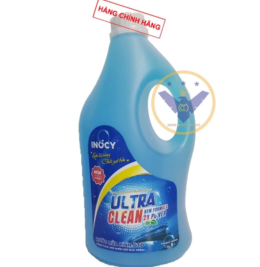 Nước Rửa Kính Ô Tô Siêu Sạch Đậm Đặc INOCY Bình 3 Lít – Làm Sạch Sâu, Bảo Vệ Kính Xe & Cần Gạt