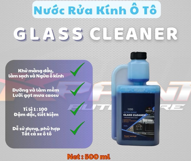 Nước Rửa Kính Ô Tô Song Đan 500ml – Làm Sạch, Khử Màng Dầu, Dưỡng Mềm Lưỡi Gạt, Tăng Tầm Nhìn