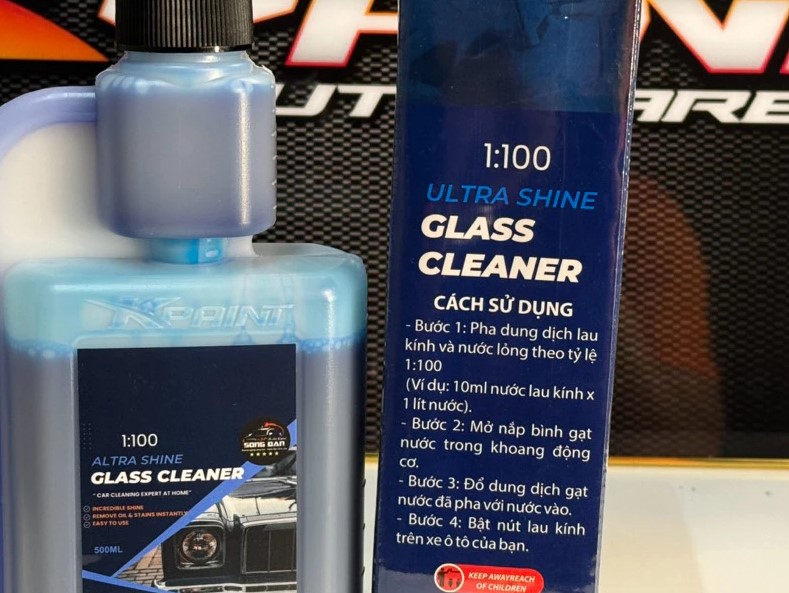 Nước Rửa Kính Ô Tô Song Đan 500ml – Làm Sạch, Khử Màng Dầu, Dưỡng Mềm Lưỡi Gạt, Tăng Tầm Nhìn
