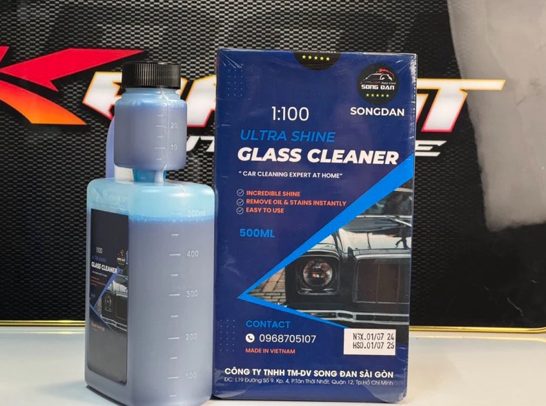 Nước Rửa Kính Ô Tô Song Đan 500ml – Làm Sạch, Khử Màng Dầu, Dưỡng Mềm Lưỡi Gạt, Tăng Tầm Nhìn