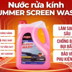 Nước Rửa Kính Ô Tô SUMMER-FOCAR Screen Wash 2,75L Làm Sạch Sâu, Chống Bám Bụi