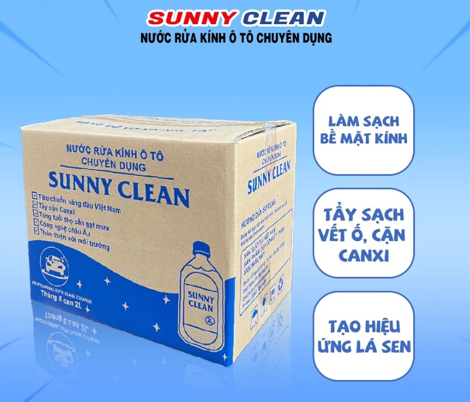 Nước Rửa Kính Ô Tô Sunny Clean Chính Hãng