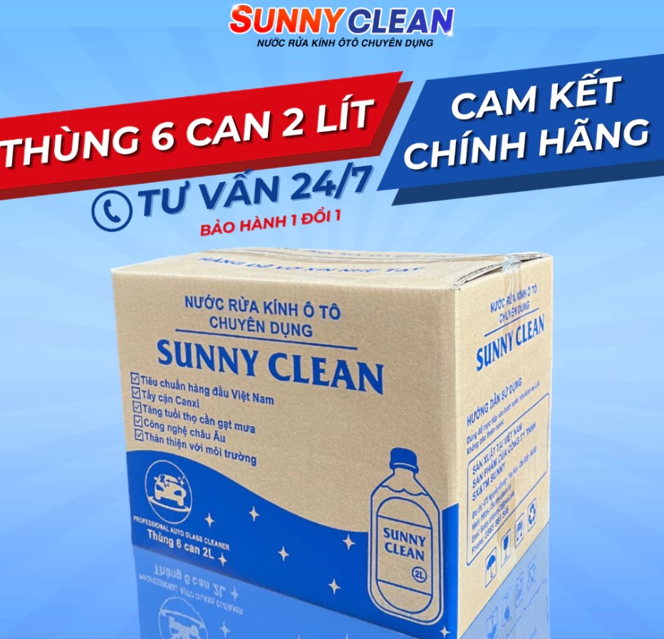 Nước Rửa Kính Ô Tô Sunny Clean Chính Hãng