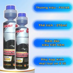 Nước Rửa Kính Ô Tô XCHAT FOCAR 270ml Siêu Đậm Đặc, Làm Sạch Sâu, Kính Xe Sáng Bóng