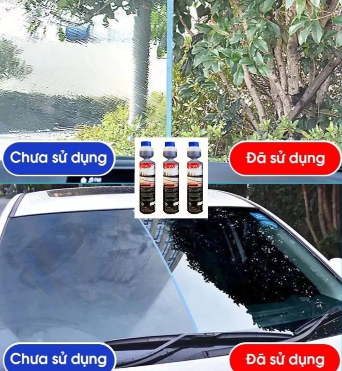 Nước Rửa Kính Ô Tô XCHAT FOCAR 270ml Siêu Đậm Đặc, Làm Sạch Sâu, Kính Xe Sáng Bóng