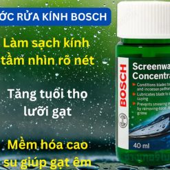 Nước Rửa Kính Xe Cao Cấp Đậm Đặc BOSCH – Chai 40ml Pha 4L Nước