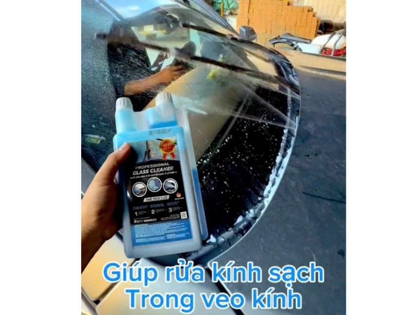 Nước Rửa Kính Xe Hơi Chuyên Dụng Sprayking 1 Lít – Làm Sạch, Bảo Vệ Cần Gạt, Kính Ô tô Trong Suốt