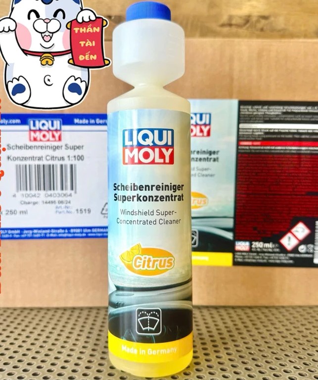 Nước Rửa Kính Xe Hơi Liqui Moly 1:100 – Mã 1519 & Chống Nước Mưa Fix-Clear Rain Repellent 1590 – Hàng Đức