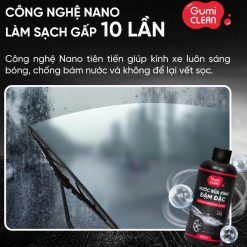 Nước Rửa Kính Xe Ô Tô Đậm Đặc GUMI Clean 200ml - Tỉ Lệ Pha 1:10, Trong Suốt, Không Bám Vết
