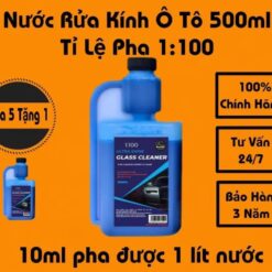 Nước Rửa Kính Xe Ô Tô GLASS CLEANER 500ml Siêu Tiết Kiệm, Tỷ Lệ Pha 10ml = 1 Lít Nước