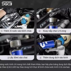 Nước Rửa Kính Xe Ô Tô SGCB Chai 270ML – Dạng Đậm Đặc 1:100 Làm Sạch Bụi Bẩn, Tăng Độ Bóng