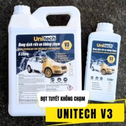 Nước Rửa Xe Bọt Tuyết Không Chạm UNITECH V3 (5 Lít) – Dung Dịch Rửa Xe Chính Hãng, Siêu Sạch