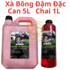 Nước Rửa Xe Bọt Tuyết NANO FOAM 5 Lít – Xà Bông Rửa Ô Tô, Xe Máy, Bóng Sáng Dàn Áo, Bảo Vệ Màu Sơn
