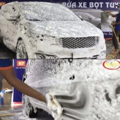 Nước Rửa Xe Bọt Tuyết Pallas Siêu Bóng Sơn 60 – 6L - Tạo Bọt Dày, Làm Sạch Nhanh, Bảo Vệ Bề Mặt Sơn