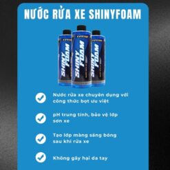 Nước Rửa Xe Bọt Tuyết SHINY FOAM 500ml – Làm Sạch Nhanh, Sáng Bóng, An Toàn Cho Sơn Xe Máy & Ô Tô