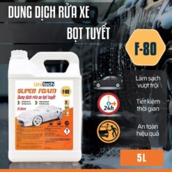 Nước Rửa Xe Bọt Tuyết SUPER FOAM (Can 5 Lít) – Xà Phòng Đậm Đặc Làm Sạch Và Bóng Dàn Áo Ô Tô, Xe Máy