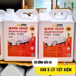 Nước Rửa Xe Bọt Tuyết SUPER FOAM (Can 5 Lít) – Xà Phòng Đậm Đặc Làm Sạch Và Bóng Dàn Áo Ô Tô, Xe Máy