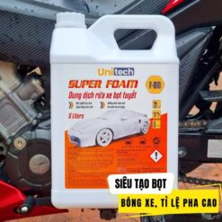Nước Rửa Xe Bọt Tuyết SUPER FOAM (Can 5 Lít) – Xà Phòng Đậm Đặc Làm Sạch Và Bóng Dàn Áo Ô Tô, Xe Máy